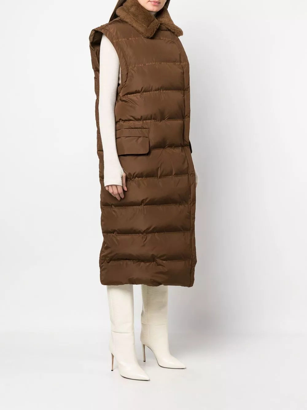 Affordable Max Mara sleeveless padded gilet coat Women 0114