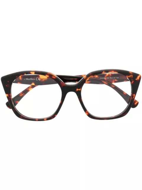 Max Mara Eyewear tortoiseshell oversized-frame glasses Women 0119