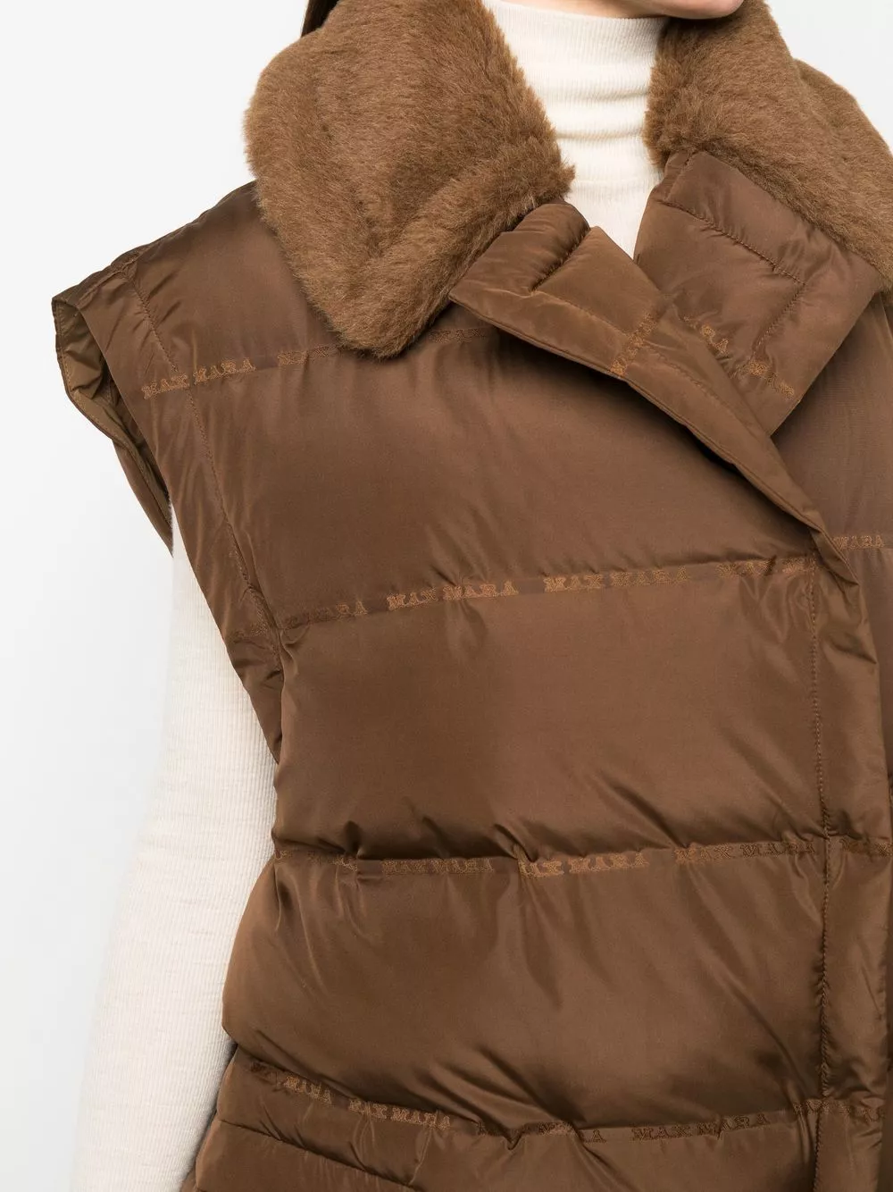 Affordable Max Mara sleeveless padded gilet coat Women 0114