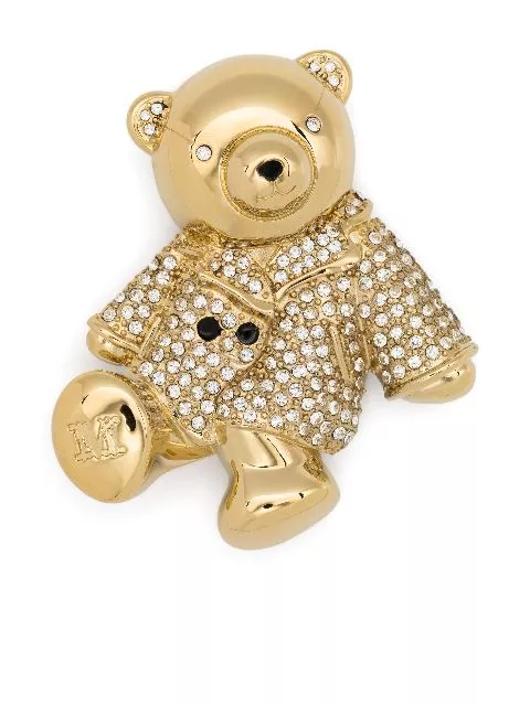 Max Mara teddy bear metal brooch Women 0113