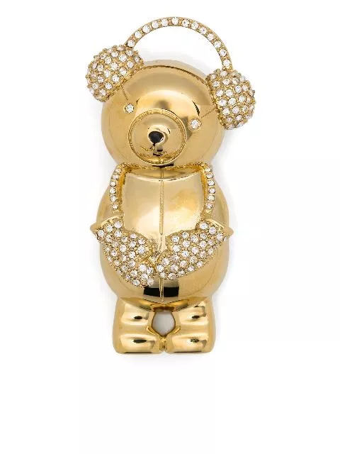 Max Mara teddy bear metal brooch Women 0118