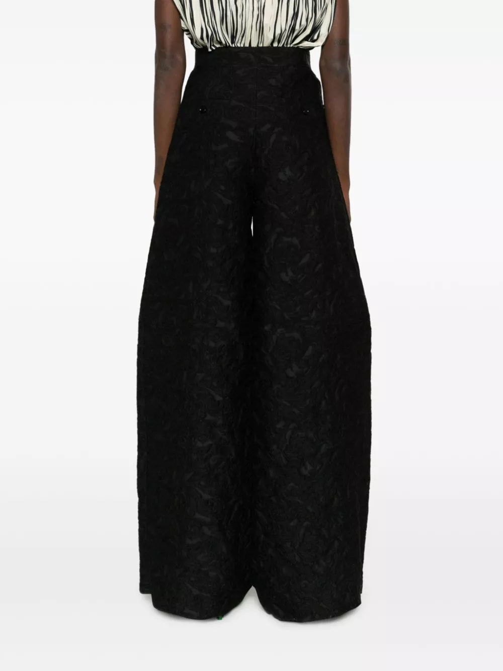 Affordable Max Mara high-waisted jacquard trousers Women 0113